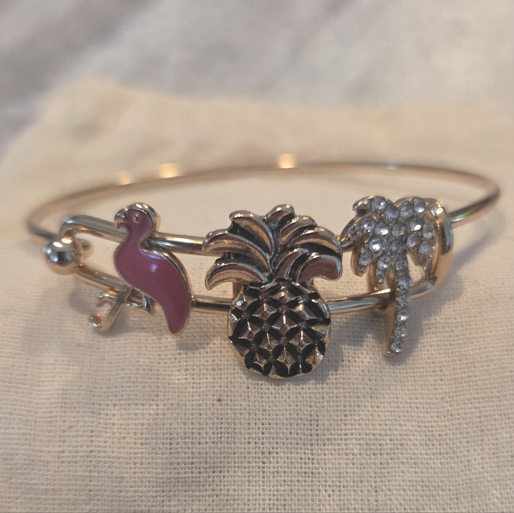 Tropical Charm Gold Bracelet